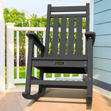 Serwall Outdoor Slat Rocking Chair